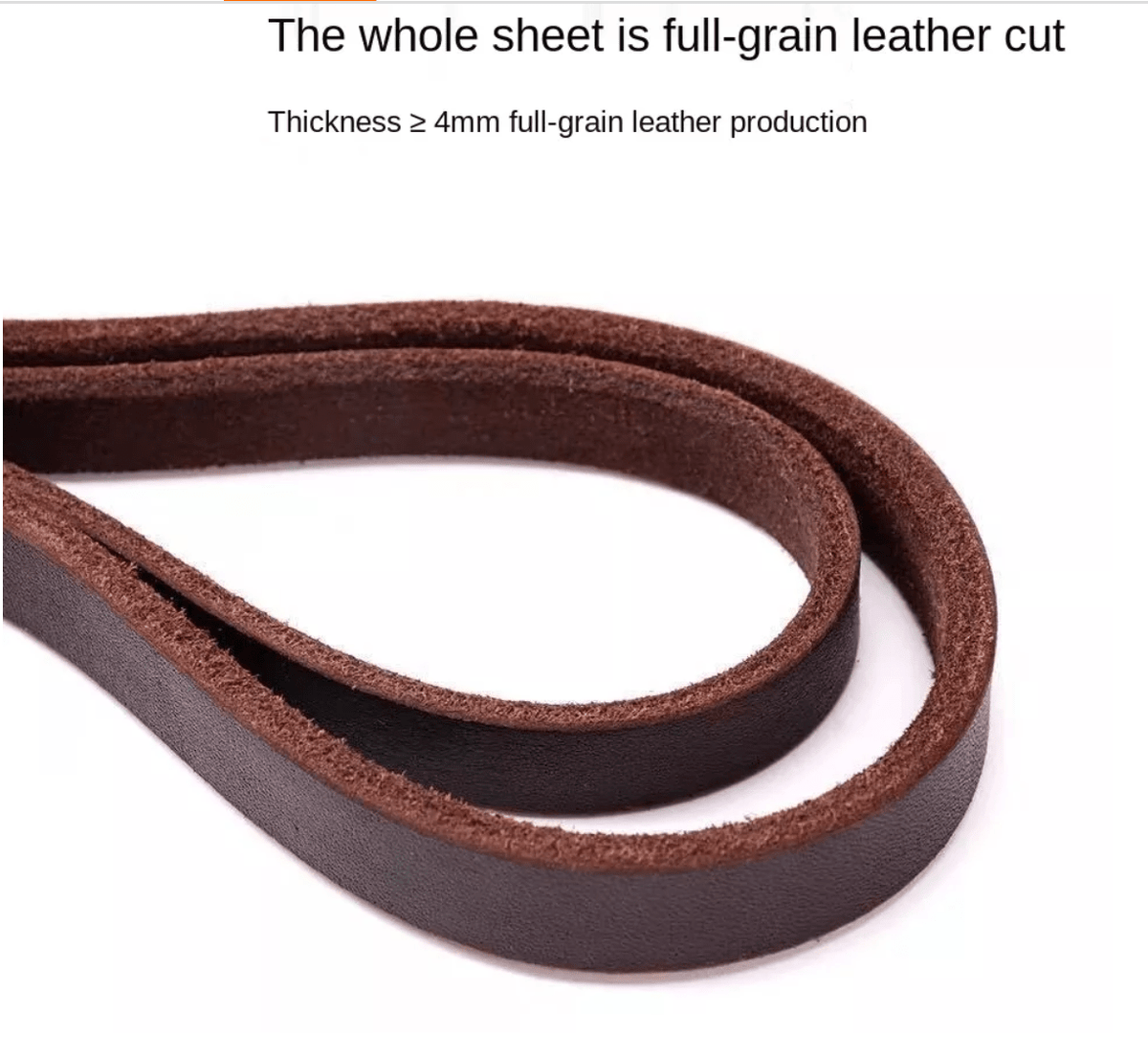 Brown GSD Show Leash for Dogs
