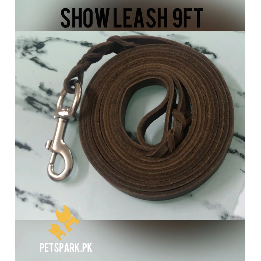 Brown GSD Show Leash for Dogs