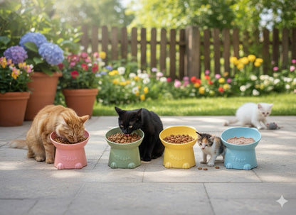 BunnyBee Deep Bowl for Kittens & Cats