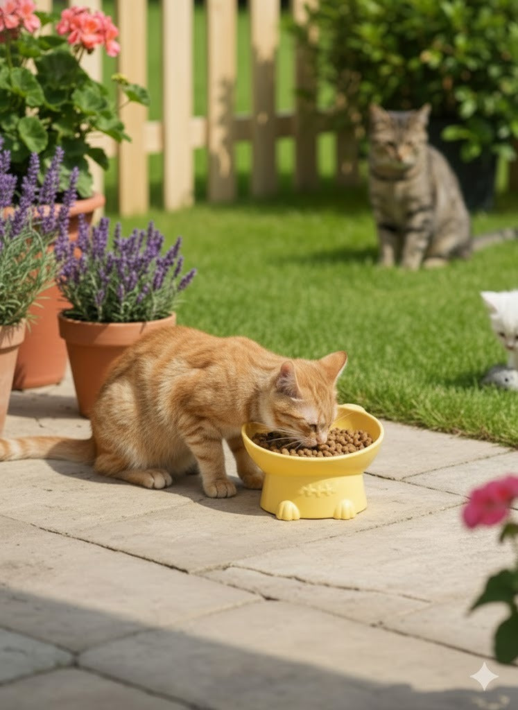 BunnyBee Deep Bowl for Kittens & Cats