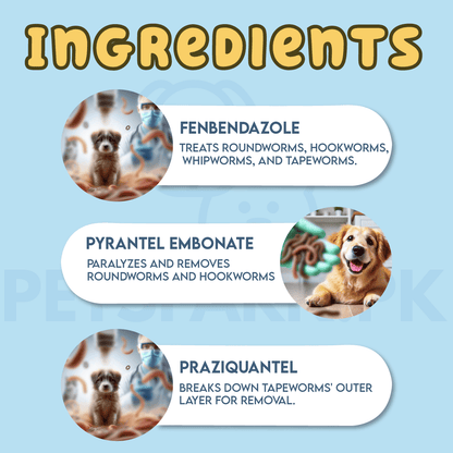 Caniverm Deworming Tablets for Cats & Dogs (01 Tablet)