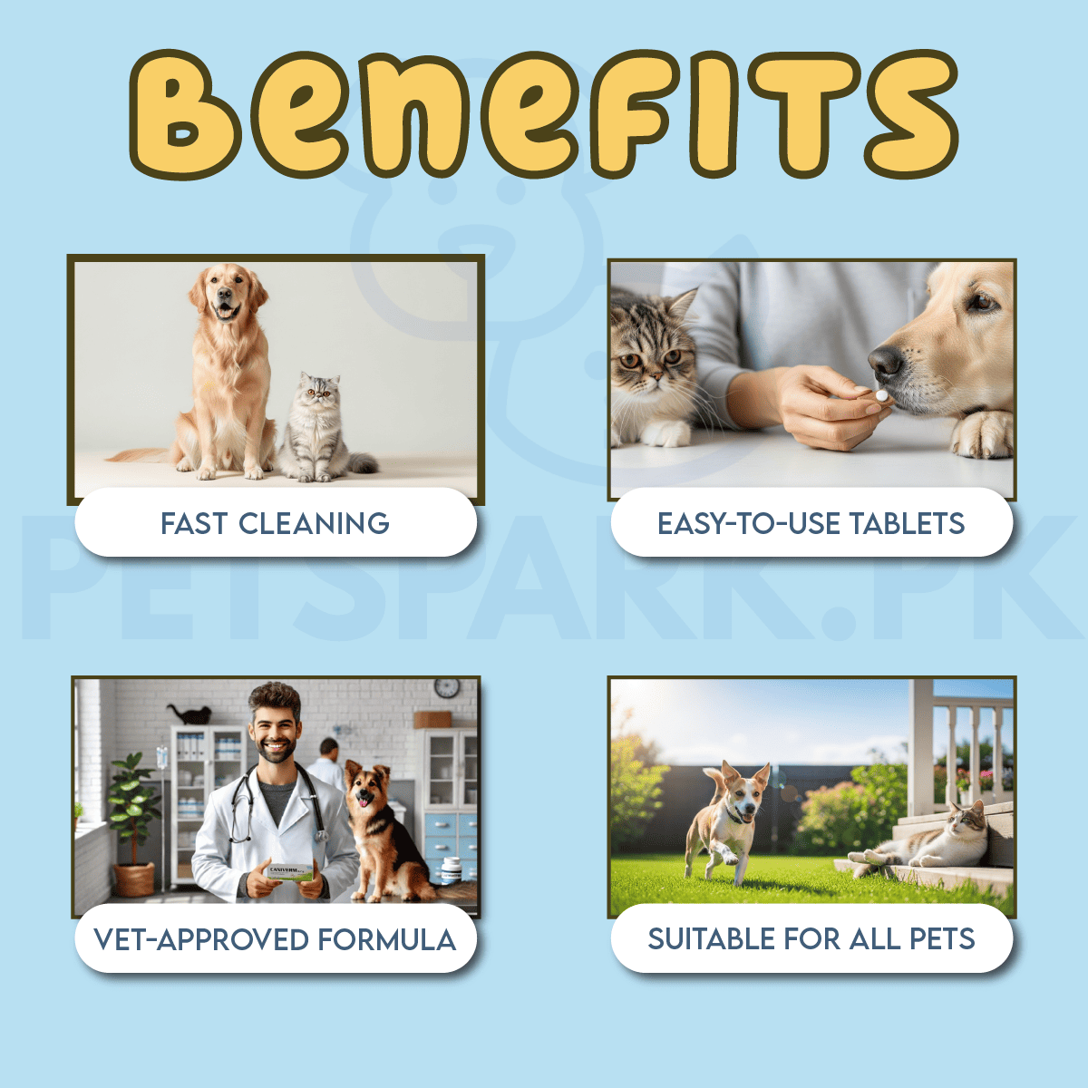 Caniverm Deworming Tablets for Cats & Dogs (01 Tablet)