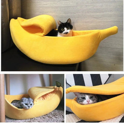 Cat Banana Bed and House Extra Large