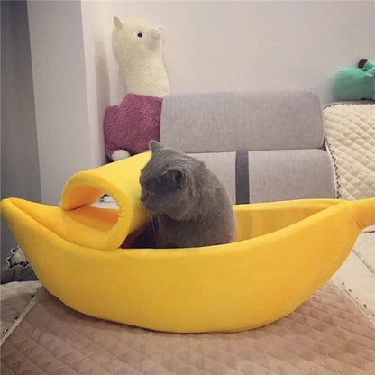 Cat Banana Bed and House Extra Large