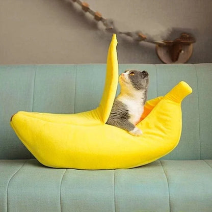 Cat Banana Bed and House Extra Large