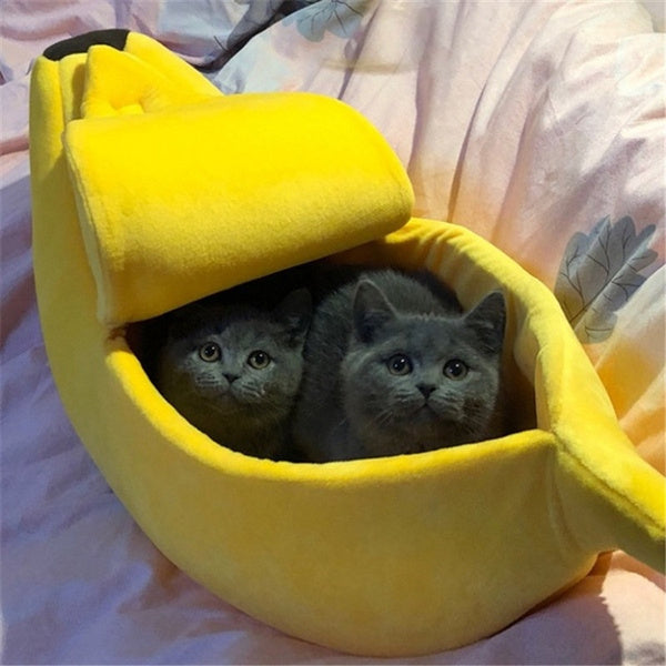 Cat Banana Bed and House Extra Large