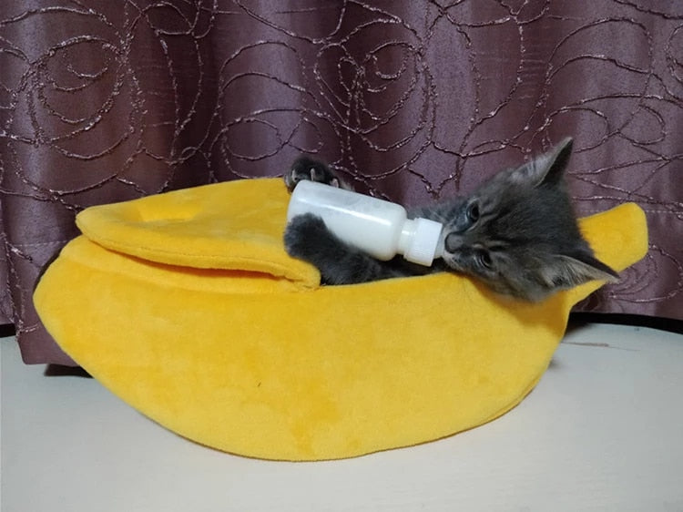 Cat Banana Bed and House Extra Large