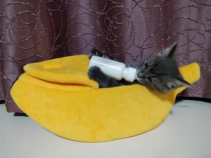 Cat Banana Bed and House Extra Large