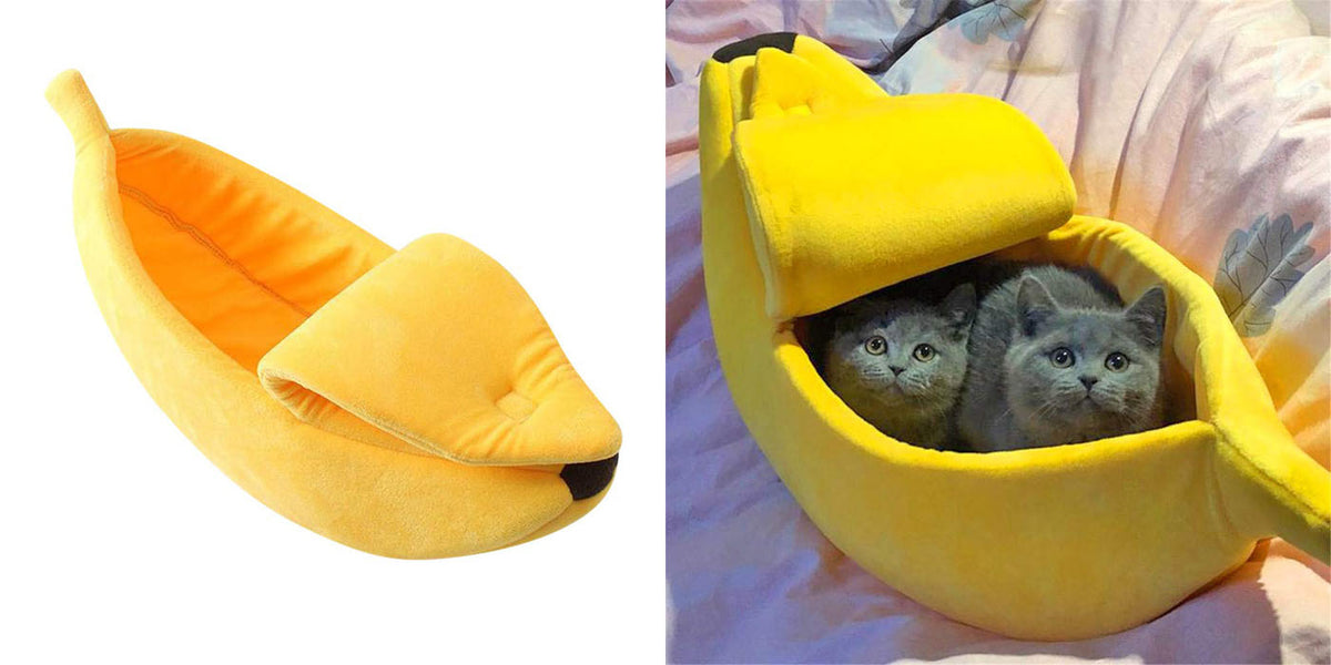 Cat Banana Bed and House Extra Large