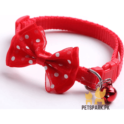 Cat Bow Collars with Bell Adjustable For Cats