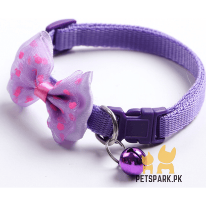 Cat Bow Collars with Bell Adjustable For Cats