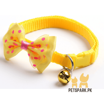 Cat Bow Collars with Bell Adjustable For Cats