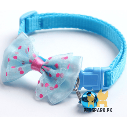 Cat Bow Collars with Bell Adjustable For Cats