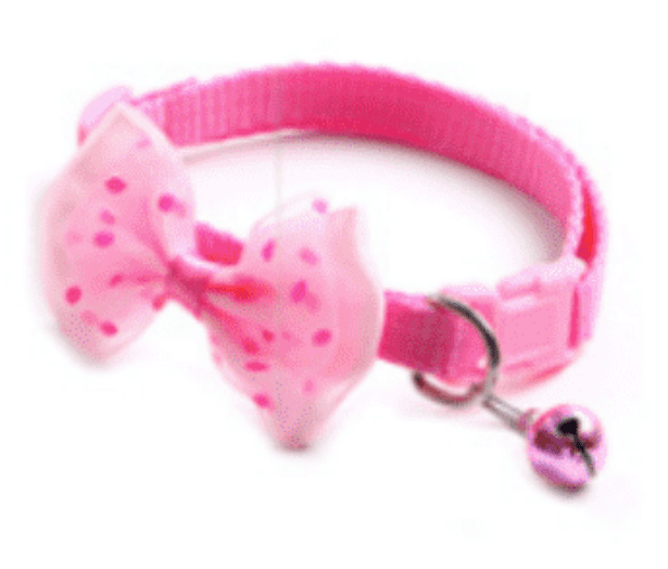 Cat Bow Collars with Bell Adjustable For Cats