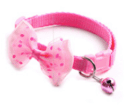 Cat Bow Collars with Bell Adjustable For Cats