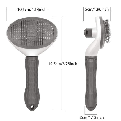 Cat & Dog Brush, Self Cleaning Slicker Brushes for Shedding and Grooming Removes Loose Undercoat for Cats Dogs