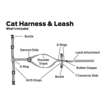 Cat Harness Cat Leash for Outdoor Cat Walk