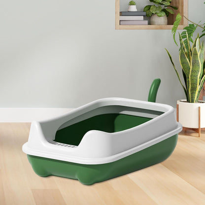 Cat Litter Box for Indoor Cats with Rim
