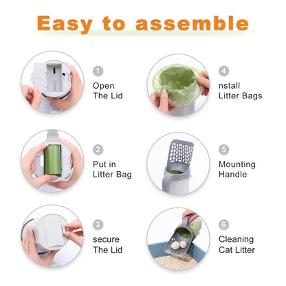 Cat Litter Scooper with Free Roll