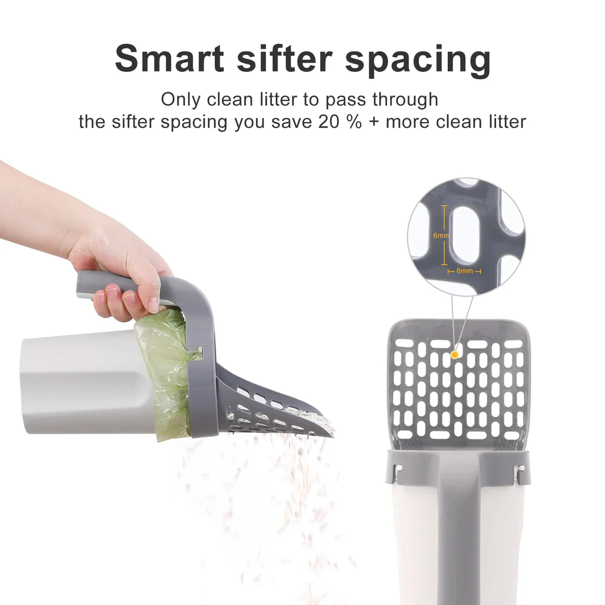 Cat Litter Scooper with Free Roll
