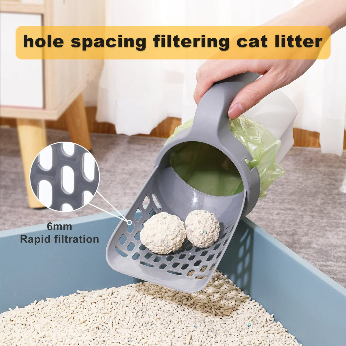 Cat Litter Scooper with Free Roll