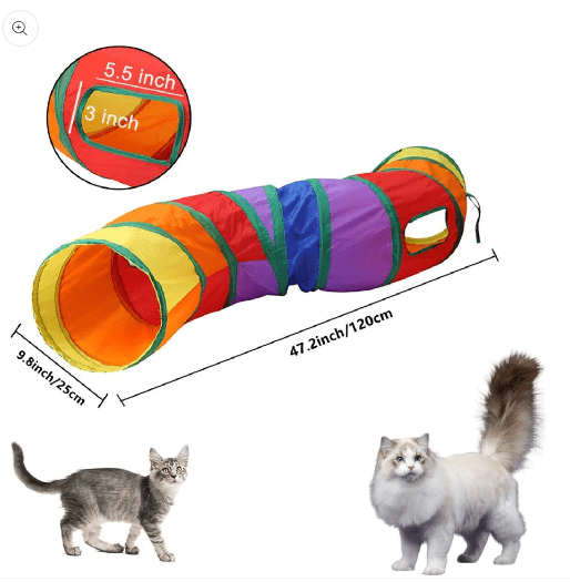 Cat Long Tunnel Toy with Ball for All Ages