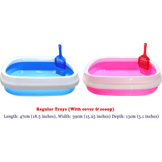 Cat Regular Litter Tray with Free Scoop Adult Cat