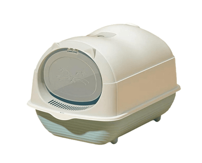 Cat Shape Colorful Covered Litter Box