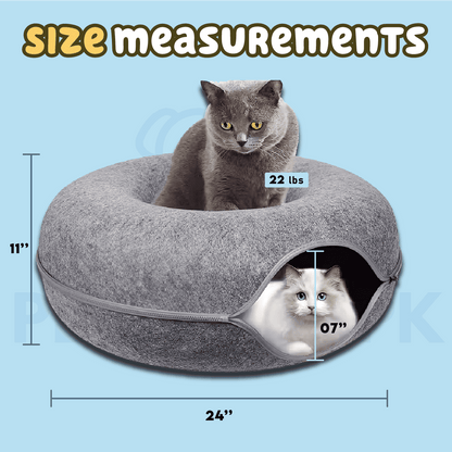 Cat Tunnel Bed for Indoor Cats Extra Large