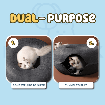 Cat Tunnel Bed for Indoor Cats Extra Large