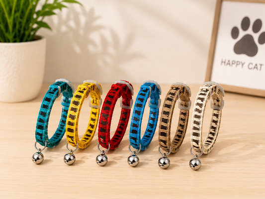 Zebra-Striped Pattern Cat Collar