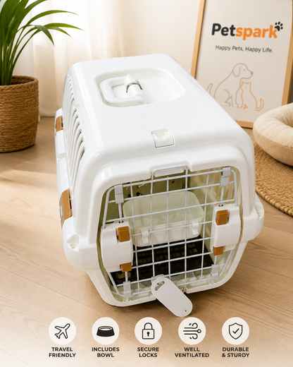 EasyTravel Pet Carrier/Jetbox with Bowl