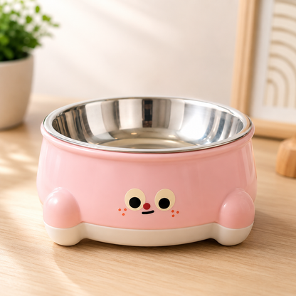 Happy Feet Stainless Steel Pet Bowl