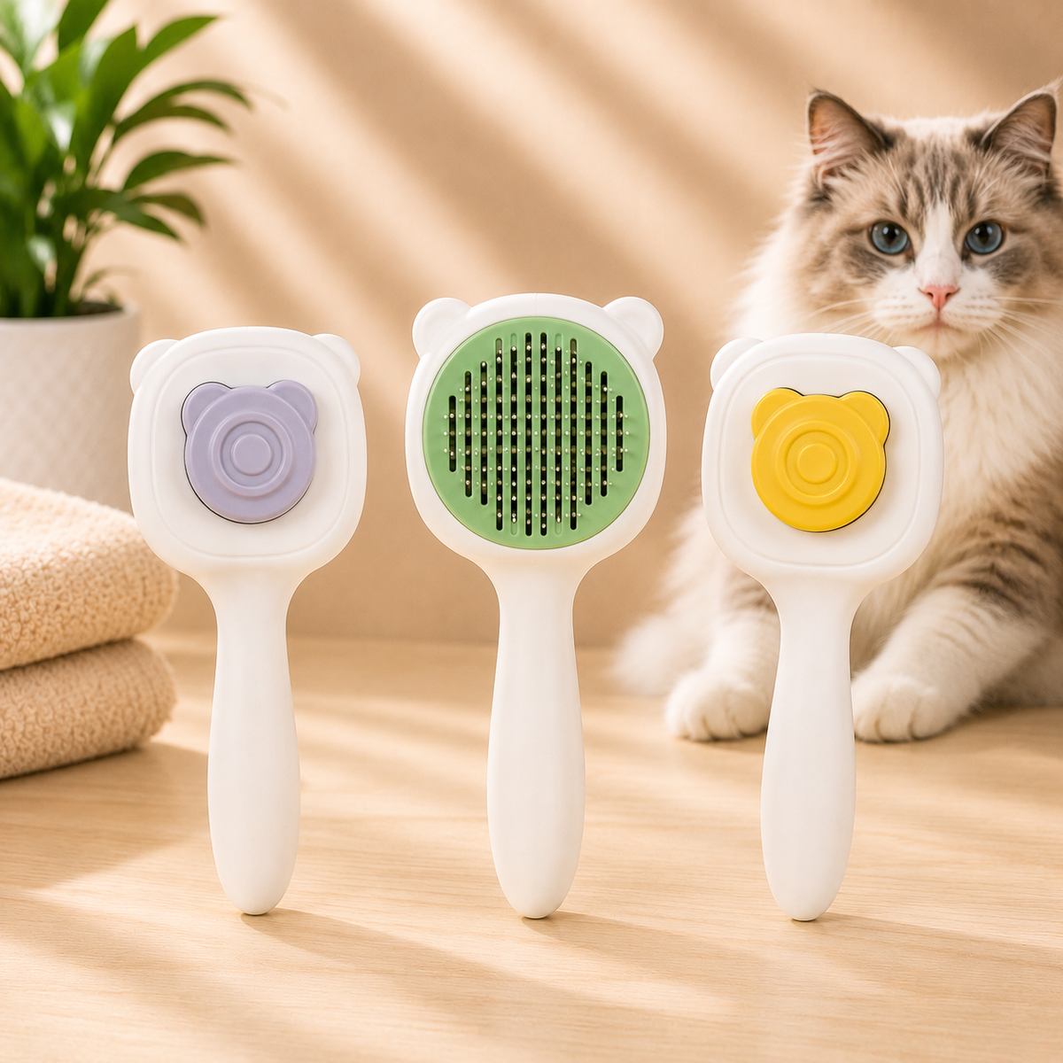 PetZilla Self Cleaing Button Brush
