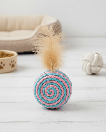 Colorful Cat Sisal Toy