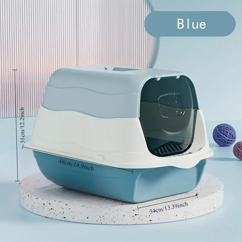 Colorful Kitten Covered Litter Box with Free Scoop