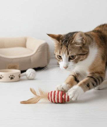 Colorful Rope Sisal Mouse Toy