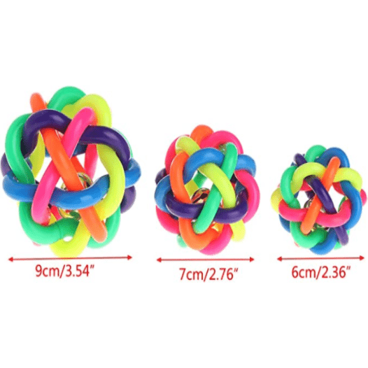 Colorful Rubber Training Chew Ball for Cats and Dogs