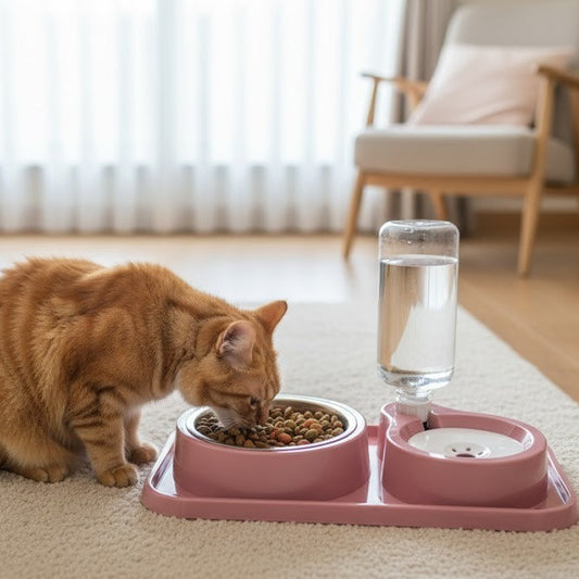 Corner Point Automatic Food Dispenser 500ML for Cats