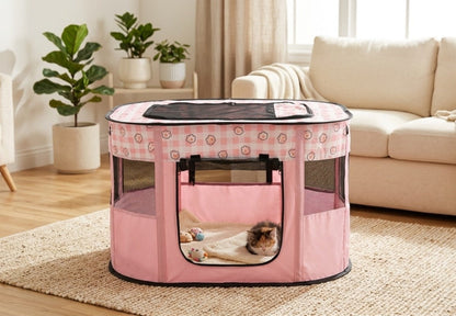 Corner-Point Indoor & Outdoor Foldable Pet Playpen