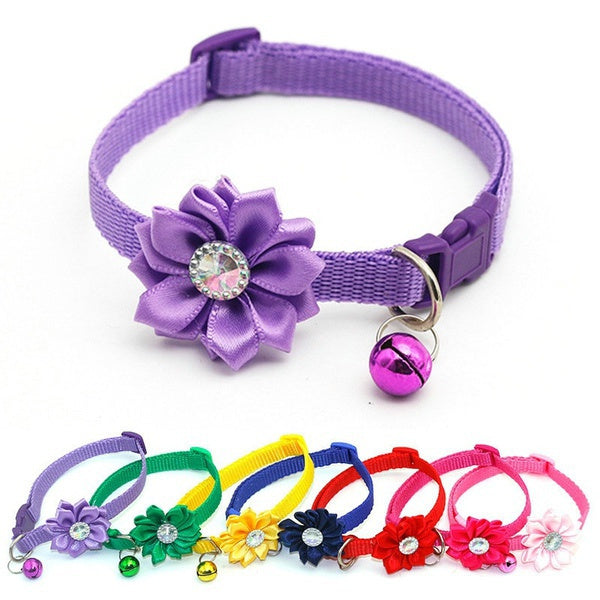 Diamond Flower Collar for Cats