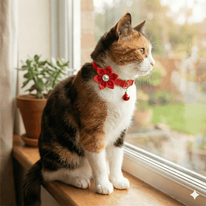 Diamond Flower Collar for Cats