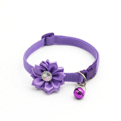 Diamond Flower Collar for Cats