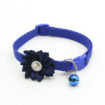 Diamond Flower Collar for Cats