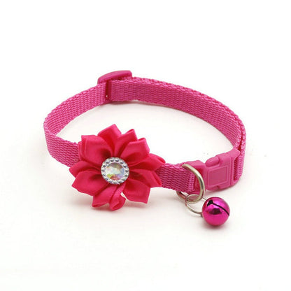 Diamond Flower Collar for Cats