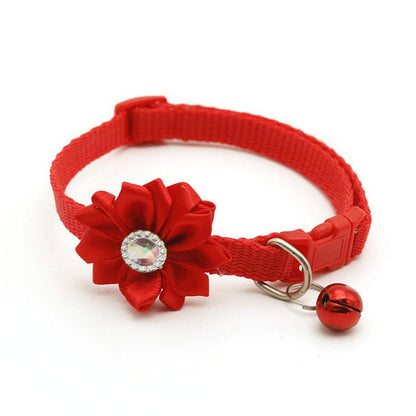Diamond Flower Collar for Cats