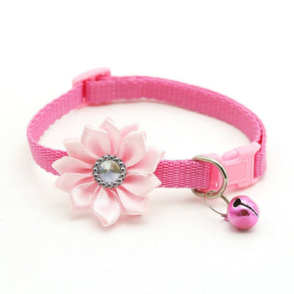 Diamond Flower Collar for Cats