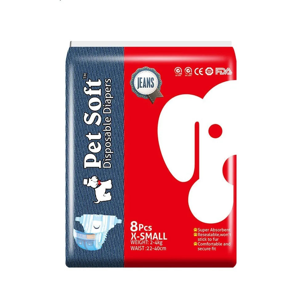 Pet Diaper for Cats & Dogs (1 Piece)