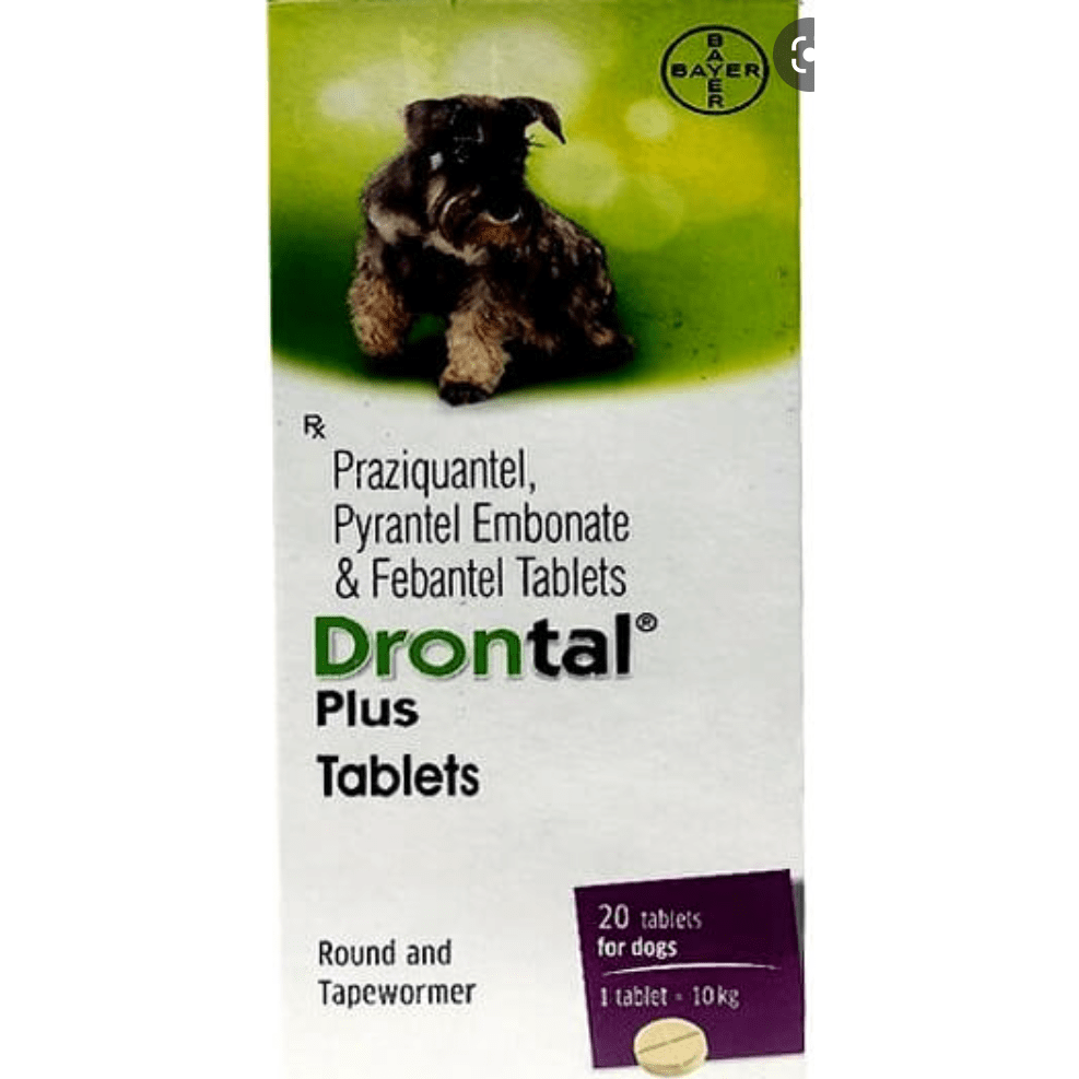 Drontal Plus for Puppies and Dogs (Original) (01 Tablet)