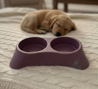 Elegant Double Bowl For Cats & Puppies